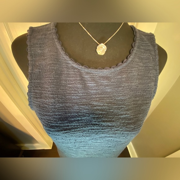 J. Crew Womens Medium Sleeveless Navy Blue Top - Picture 6 of 15